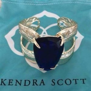 Kendra scott celeste cuff gold and blue stone